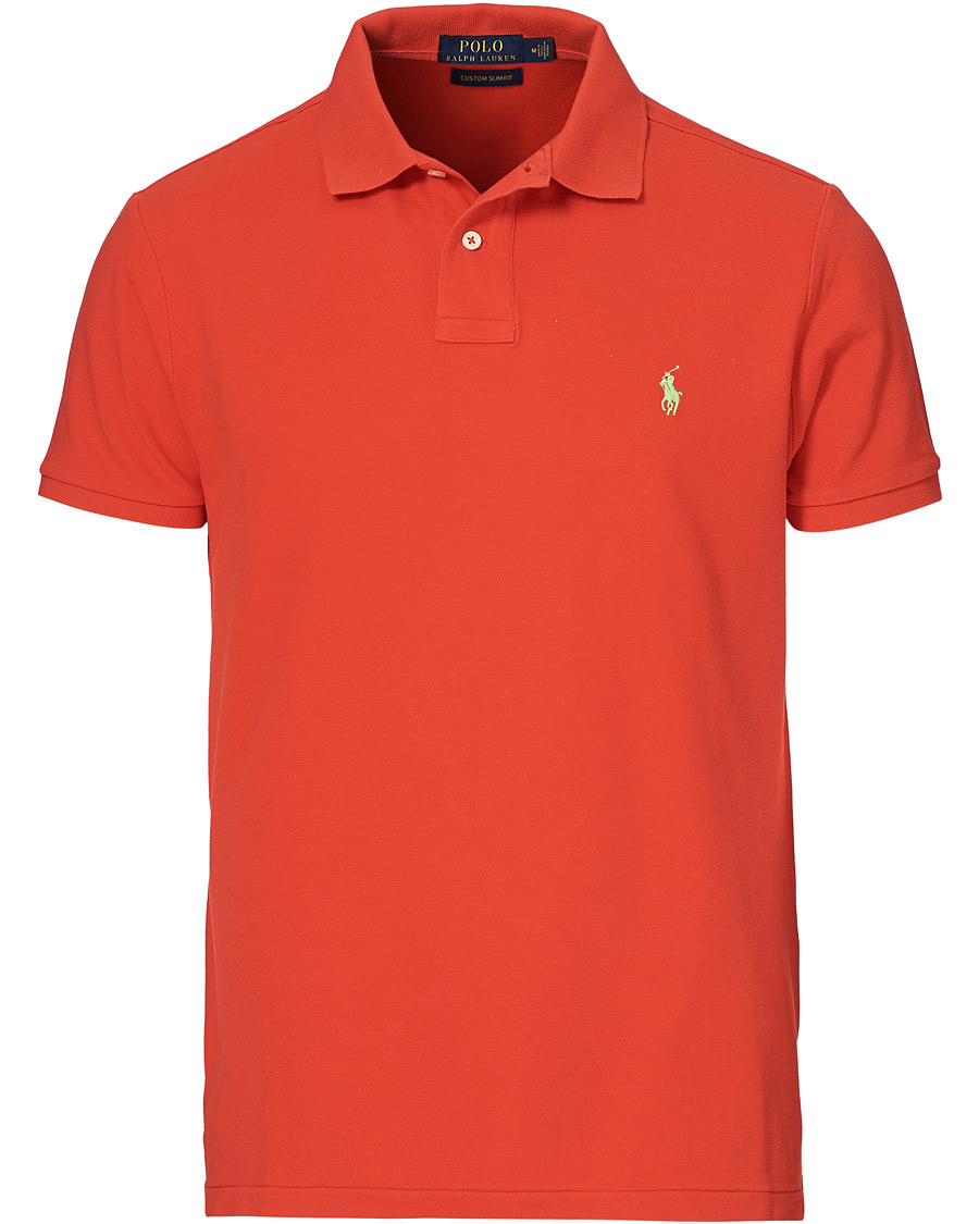 Herre | Polotrøjer | Polo Ralph Lauren | Custom Slim Fit Polo Tomato Red