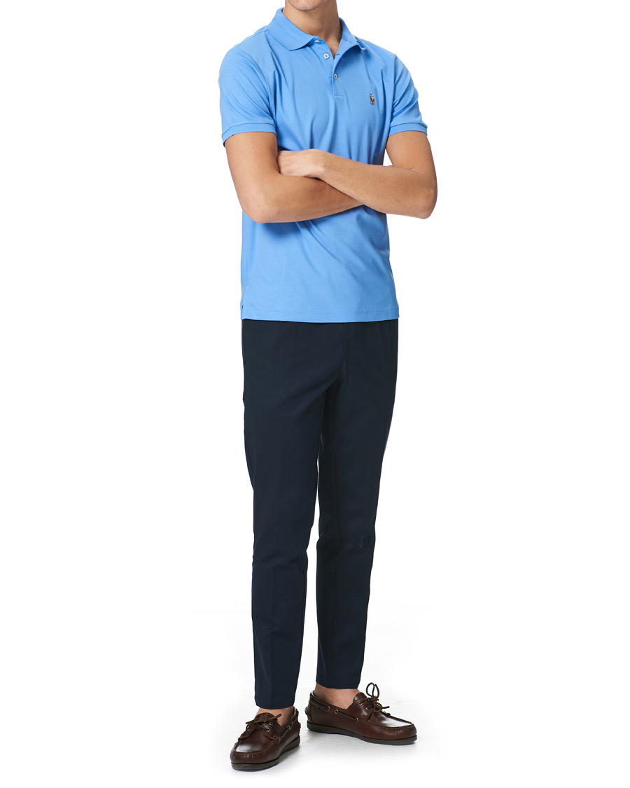 Herre | Polotrøjer | Polo Ralph Lauren | Luxury Pima Cotton Polo Harbour Island Blue