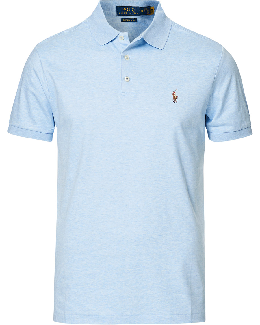 Herre | Polotrøjer | Polo Ralph Lauren | Luxury Pima Cotton Polo Elite Blue Heather