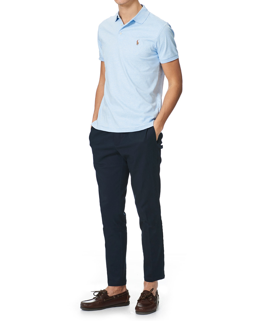 Herre | Polotrøjer | Polo Ralph Lauren | Luxury Pima Cotton Polo Elite Blue Heather