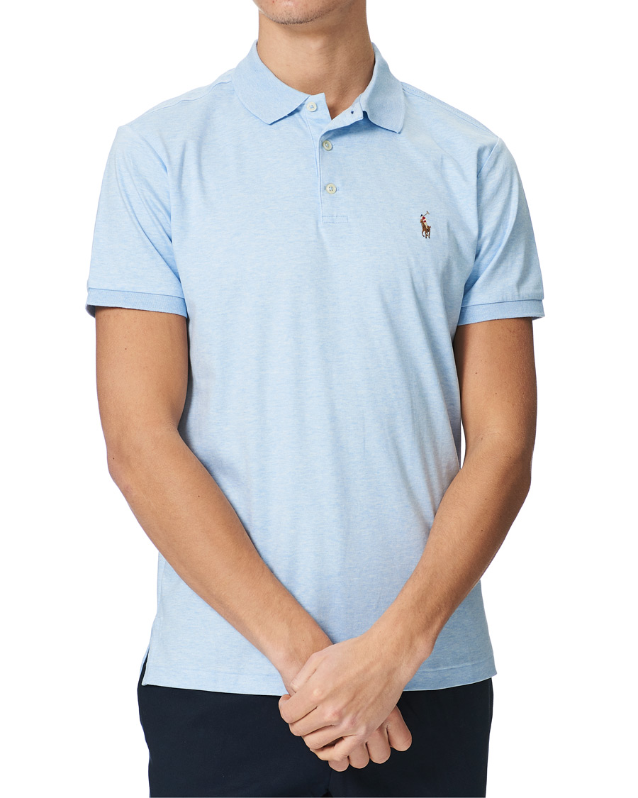 Herre | Polotrøjer | Polo Ralph Lauren | Luxury Pima Cotton Polo Elite Blue Heather