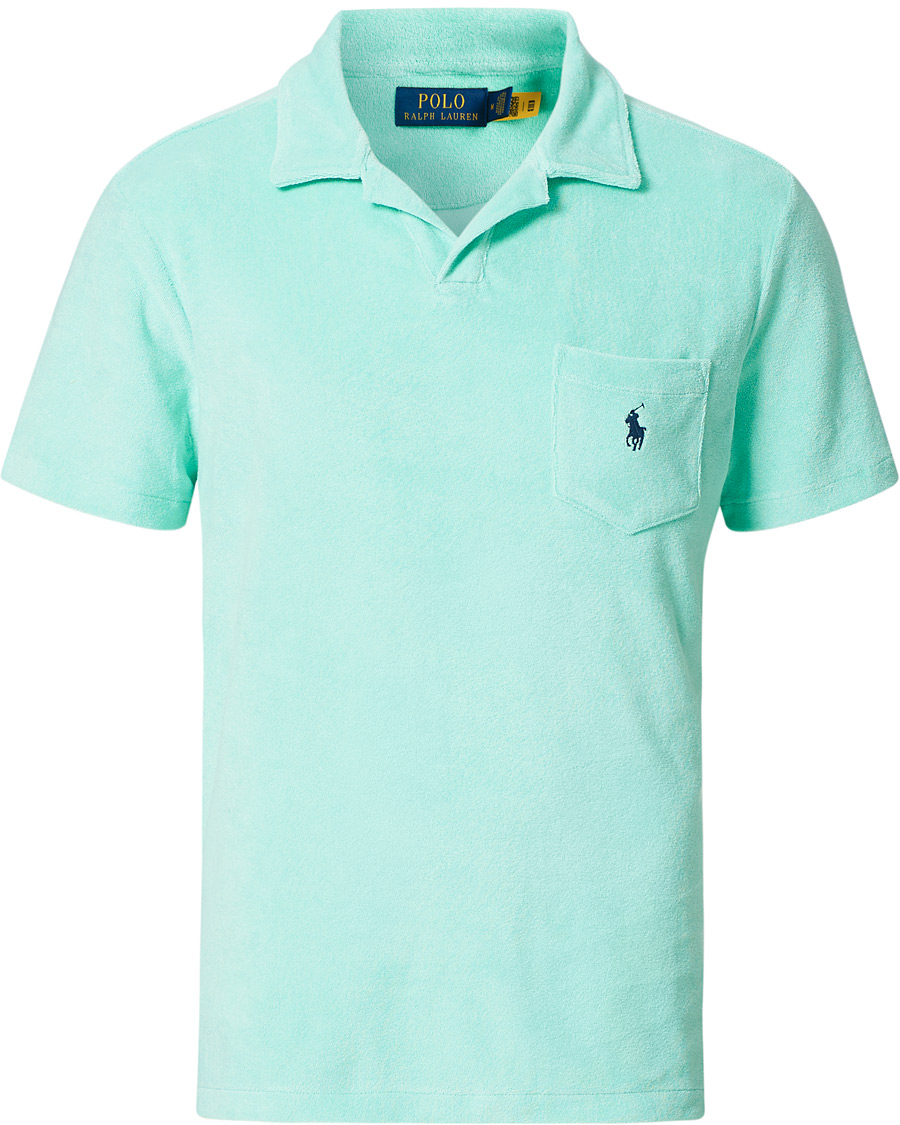 Herre | Polotrøjer | Polo Ralph Lauren | Lightweight Cotton Terry Polo Aqua Verde