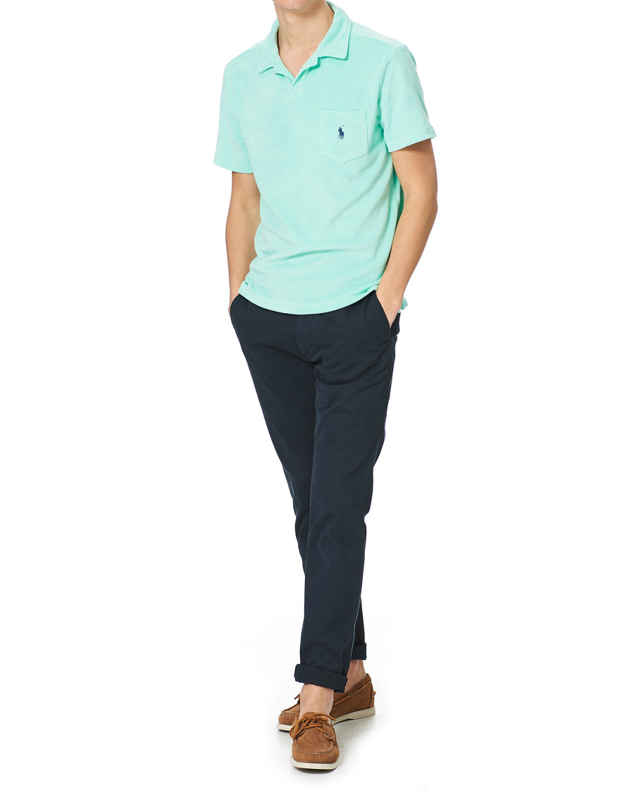 Herre | Polotrøjer | Polo Ralph Lauren | Lightweight Cotton Terry Polo Aqua Verde