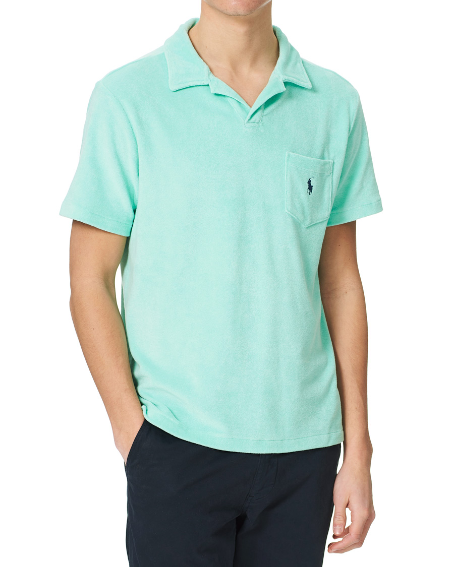 Herre | Polotrøjer | Polo Ralph Lauren | Lightweight Cotton Terry Polo Aqua Verde