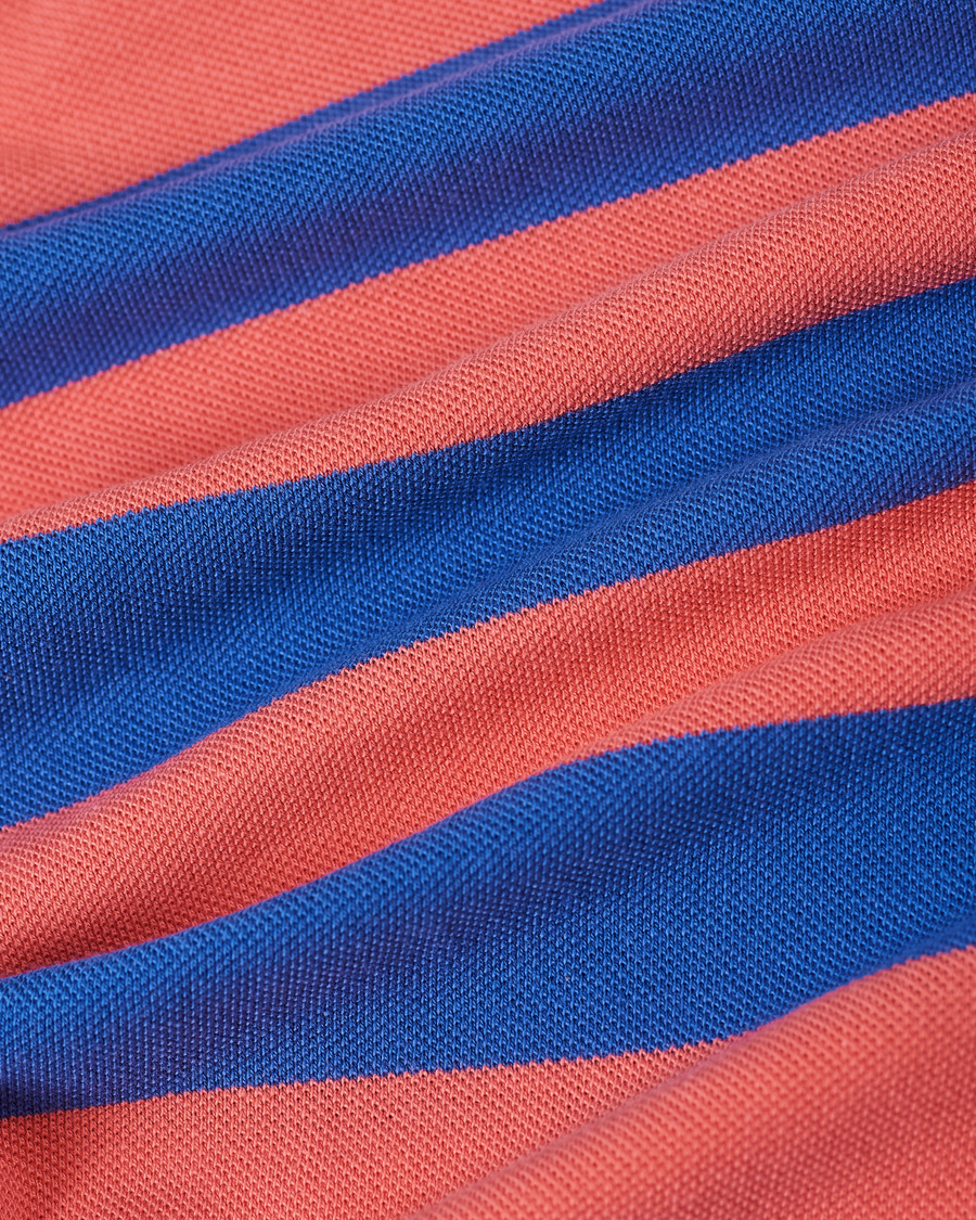 Herre | Polotrøjer | Polo Ralph Lauren | Custom Slim Fit Striped Polo Red/Blue