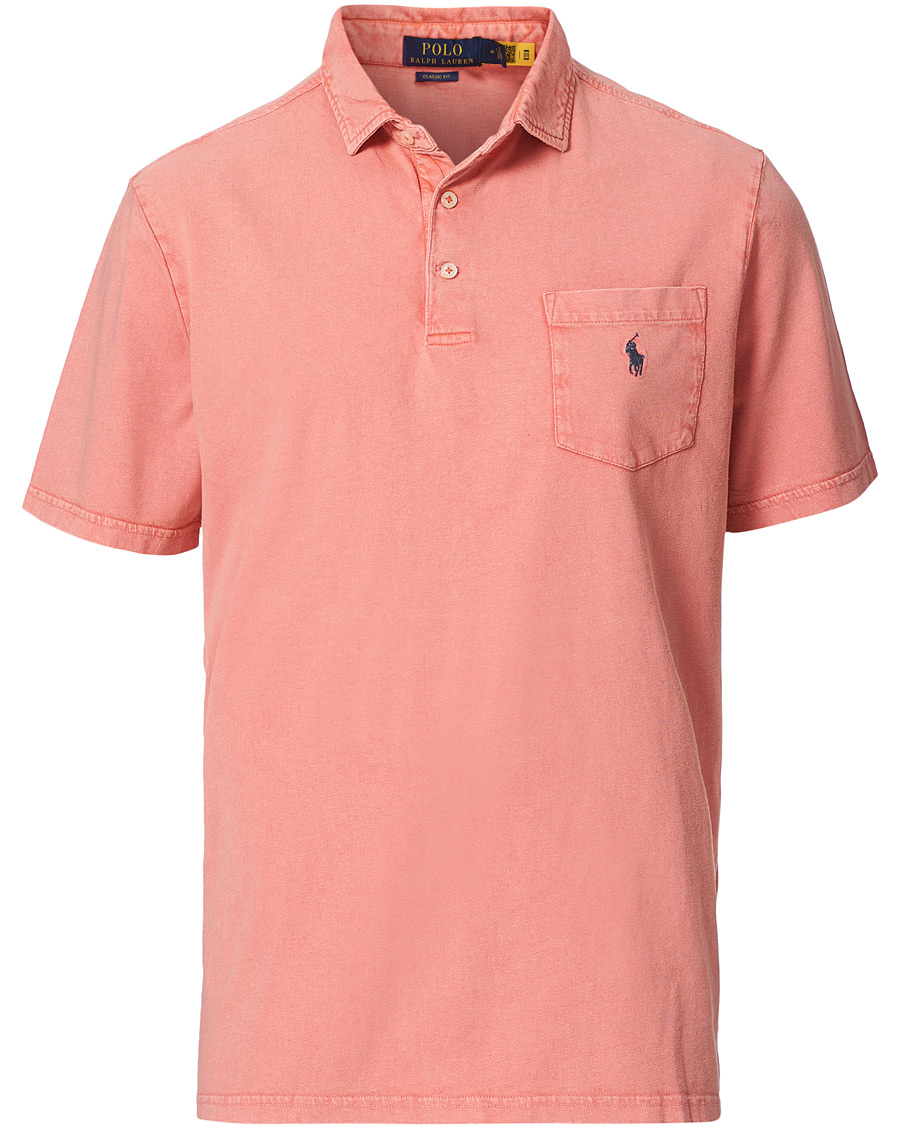 Herre | Polotrøjer | Polo Ralph Lauren | Cotton/Linen Pocket Polo Amalfi Red