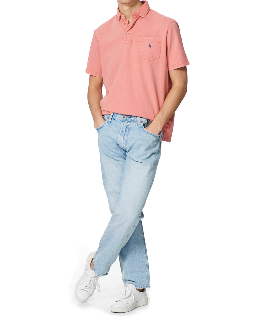 Herre | Polotrøjer | Polo Ralph Lauren | Cotton/Linen Pocket Polo Amalfi Red