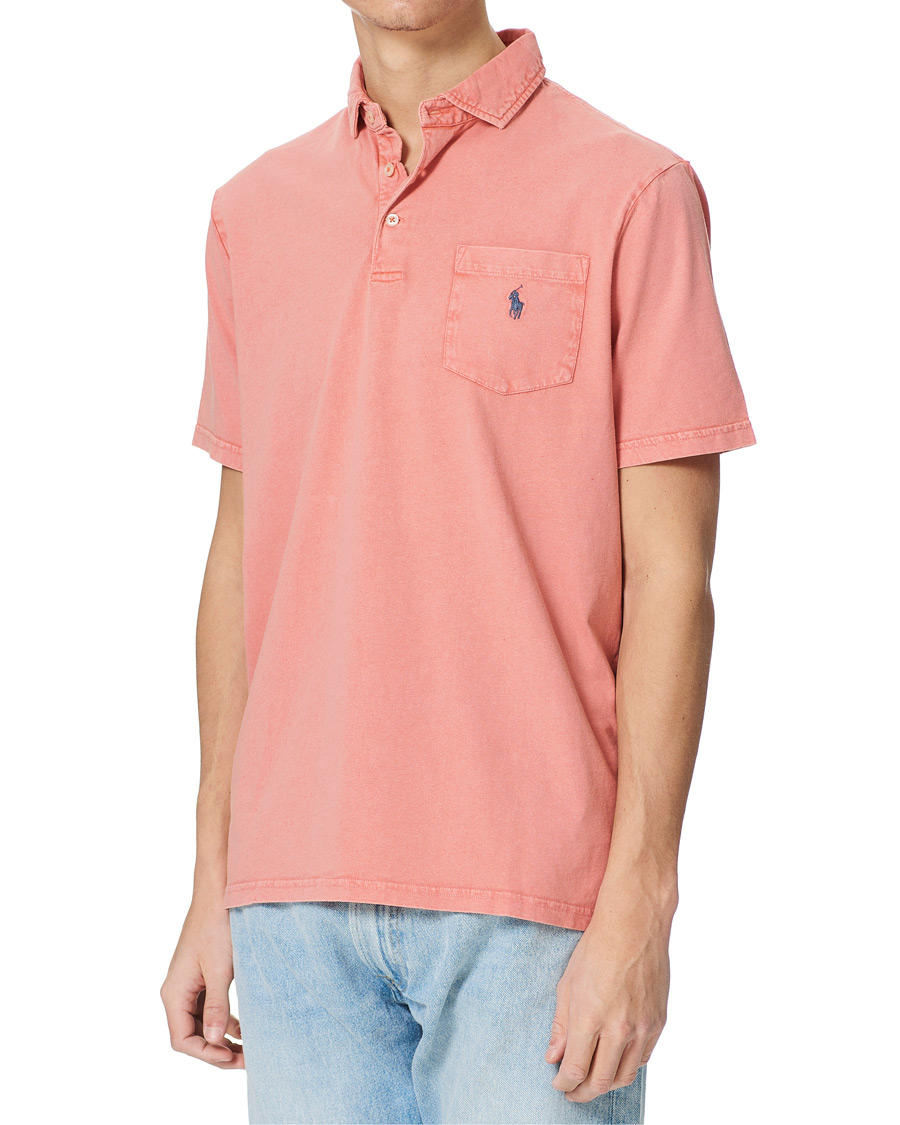 Herre | Polotrøjer | Polo Ralph Lauren | Cotton/Linen Pocket Polo Amalfi Red
