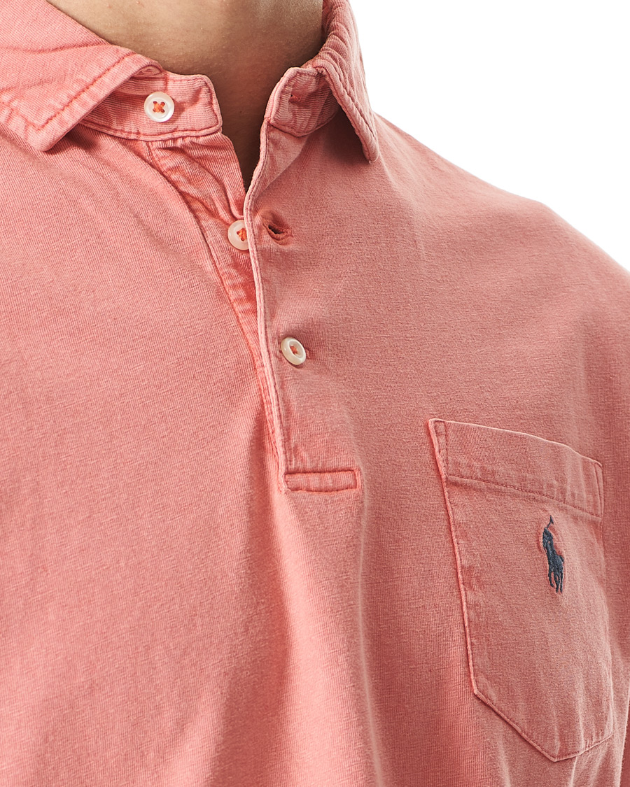 Herre | Polotrøjer | Polo Ralph Lauren | Cotton/Linen Pocket Polo Amalfi Red