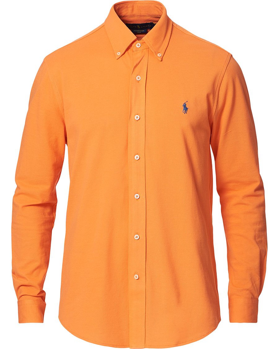 Herre | Skjorter | Polo Ralph Lauren | Featherweight Mesh Shirt May Orange