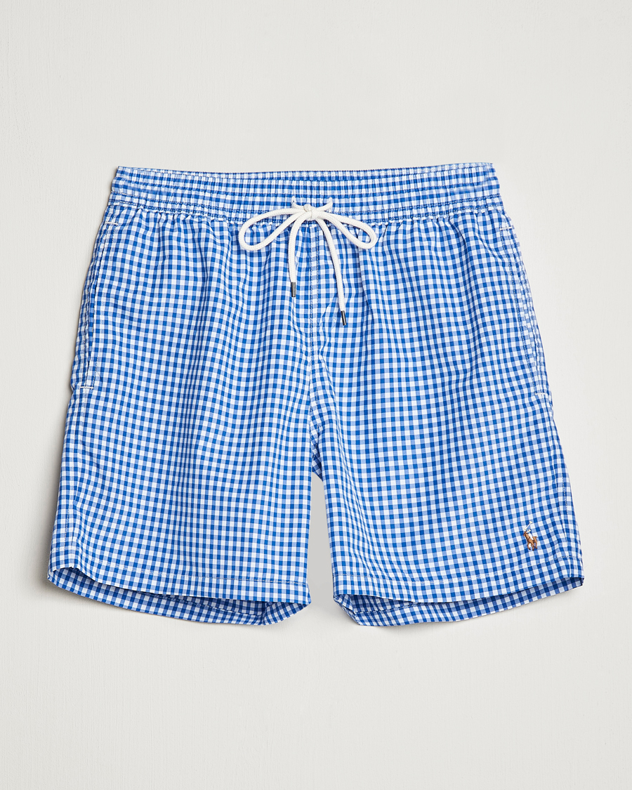 Herre | Badebukser | Polo Ralph Lauren | Traveler Gingham Swimshorts Cruise Royal