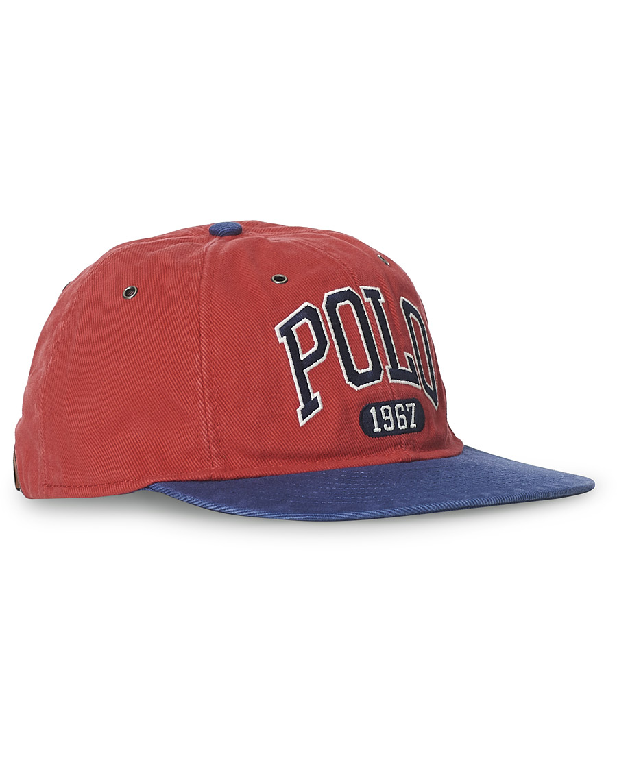 Herre | Polo Ralph Lauren Retro Cotton/Twill Cap Starboard Red | Polo Ralph Lauren | Retro Cotton/Twill Cap Starboard Red
