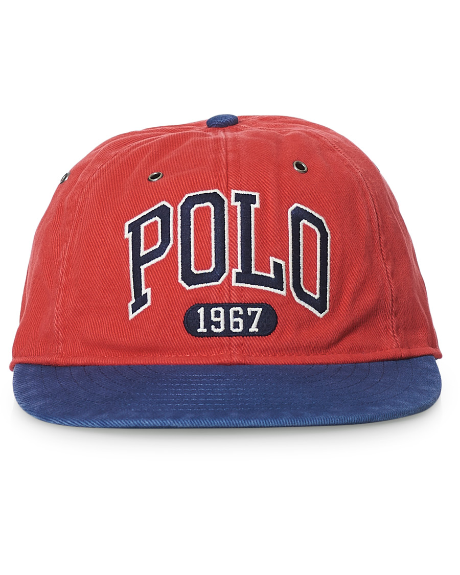 Herre | Polo Ralph Lauren Retro Cotton/Twill Cap Starboard Red | Polo Ralph Lauren | Retro Cotton/Twill Cap Starboard Red
