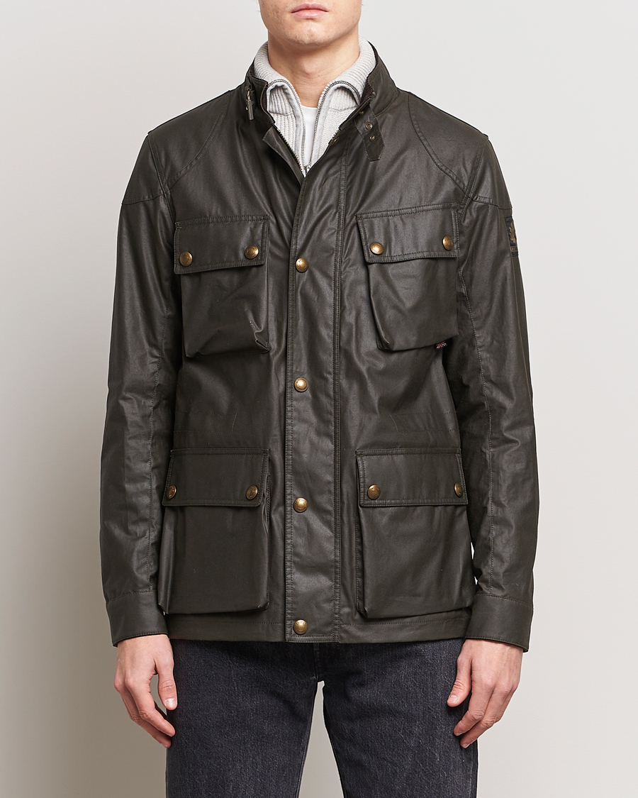 Herre | Tøj | Belstaff | Fieldmaster Waxed Jacket Faded Olive