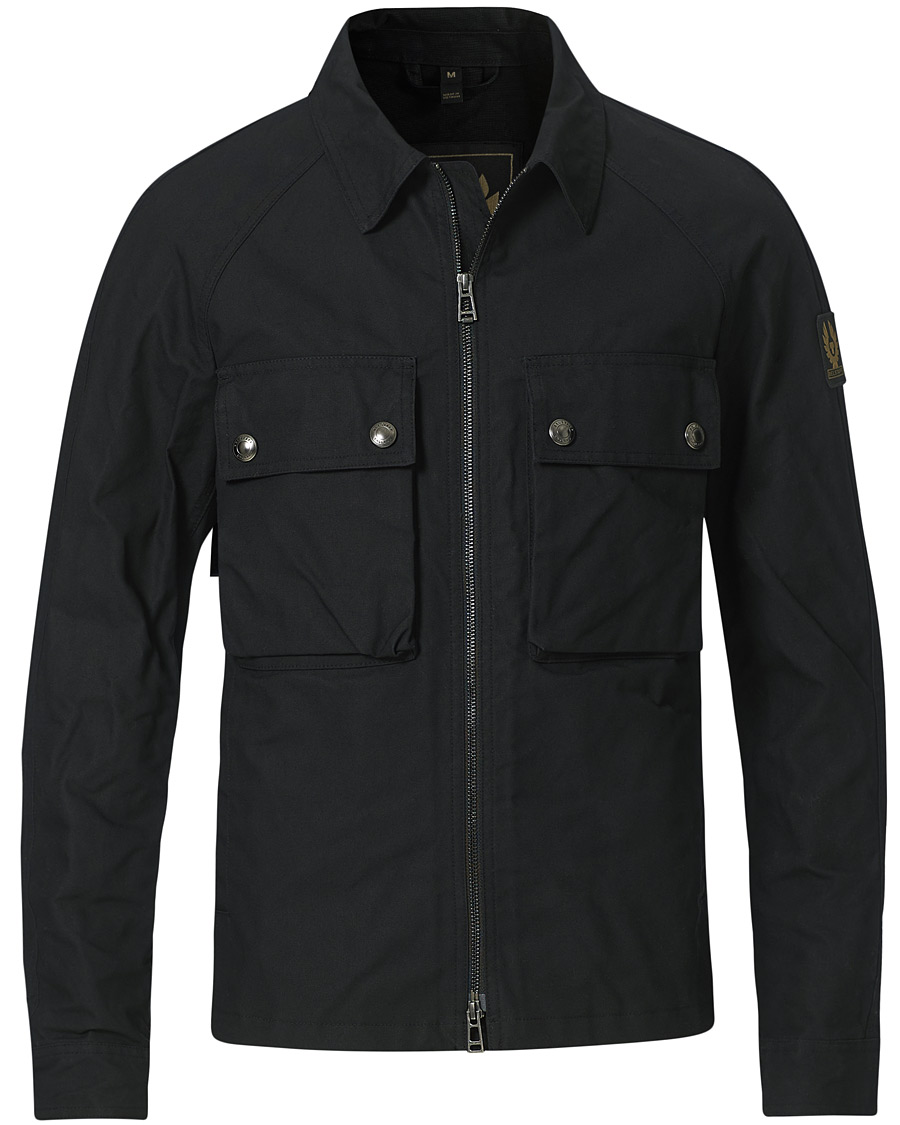 Herre | Jakker | Belstaff | Hedger Dry Wax Overshirt Jacket Black