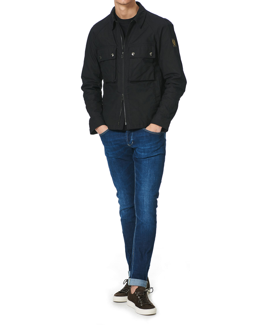 Herre | Jakker | Belstaff | Hedger Dry Wax Overshirt Jacket Black