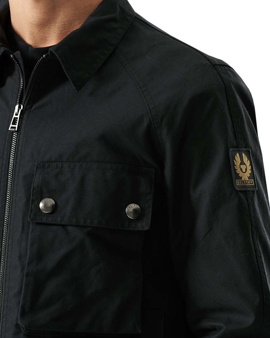 Herre | Jakker | Belstaff | Hedger Dry Wax Overshirt Jacket Black