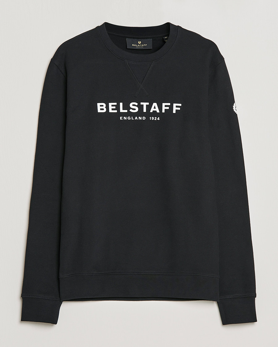 Herre | Trøjer | Belstaff | 1924 Crew Neck Logo Sweat Black