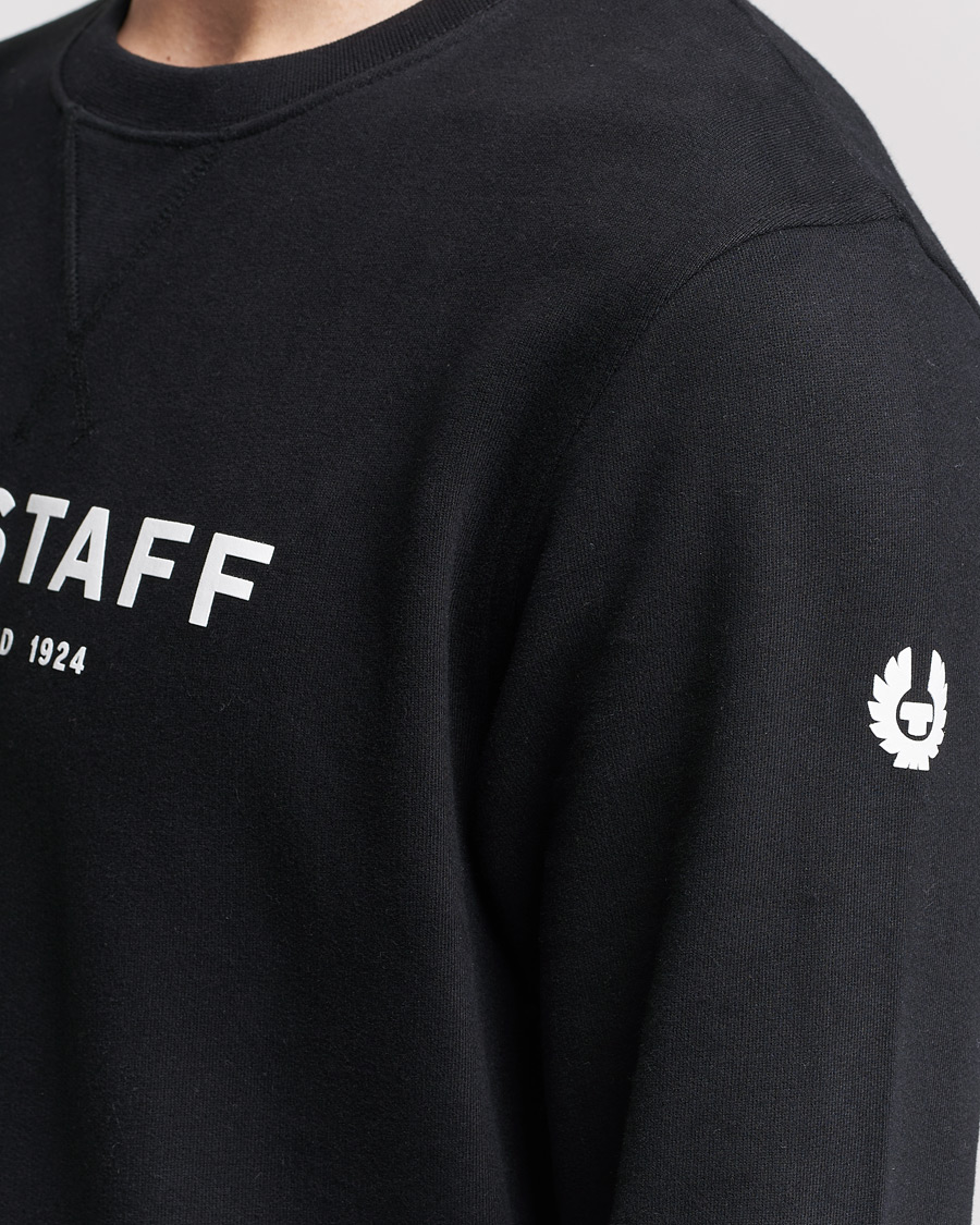 Herre | Trøjer | Belstaff | 1924 Crew Neck Logo Sweat Black