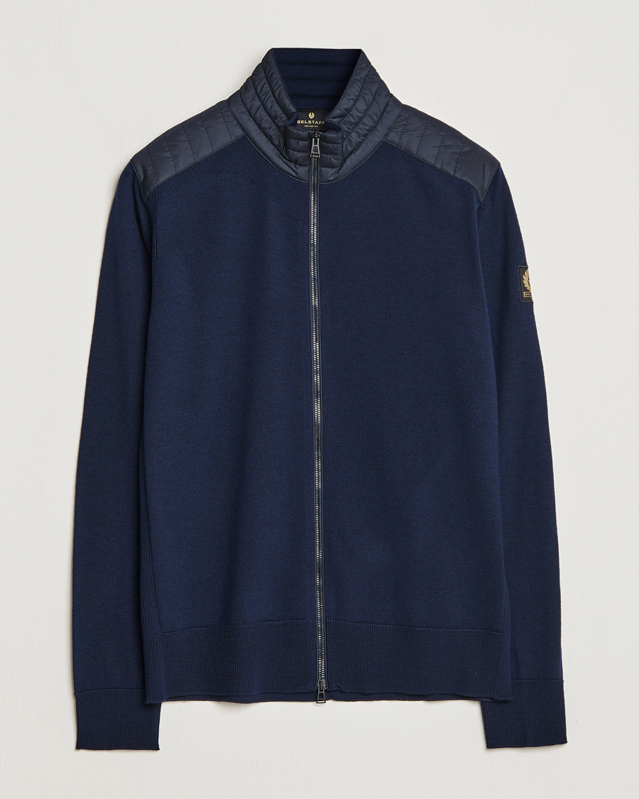 Herre | Trøjer | Belstaff | Kelby Zip Cardigan Navy