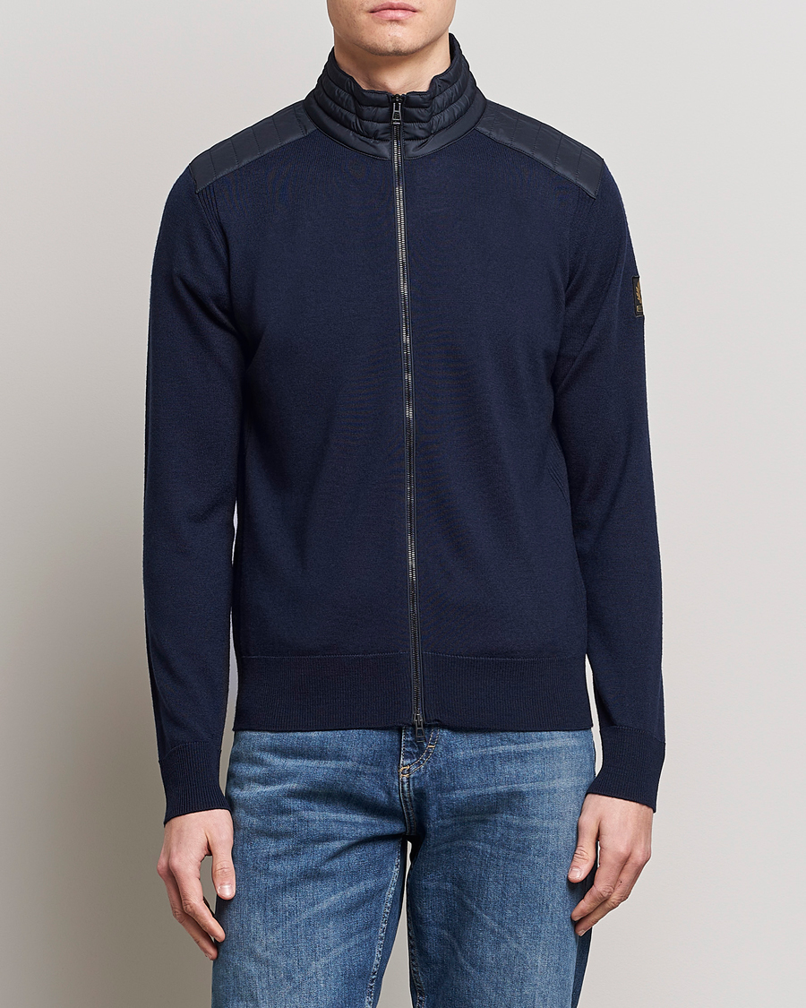 Herre | Full-zip | Belstaff | Kelby Zip Cardigan Navy
