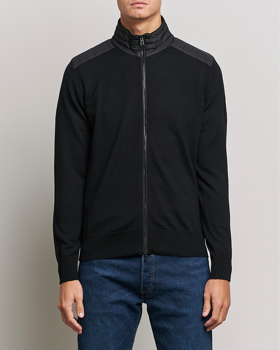 Herre | Full-zip | Belstaff | Kelby Zip Cardigan Black