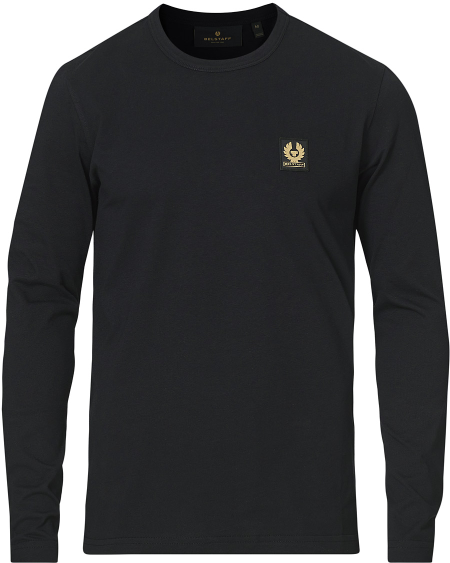 Herre | T-Shirts | Belstaff | Long Sleeve Logo Tee Black