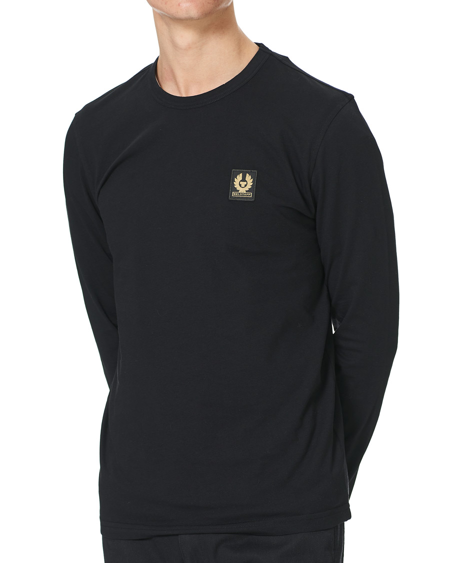 Herre | T-Shirts | Belstaff | Long Sleeve Logo Tee Black