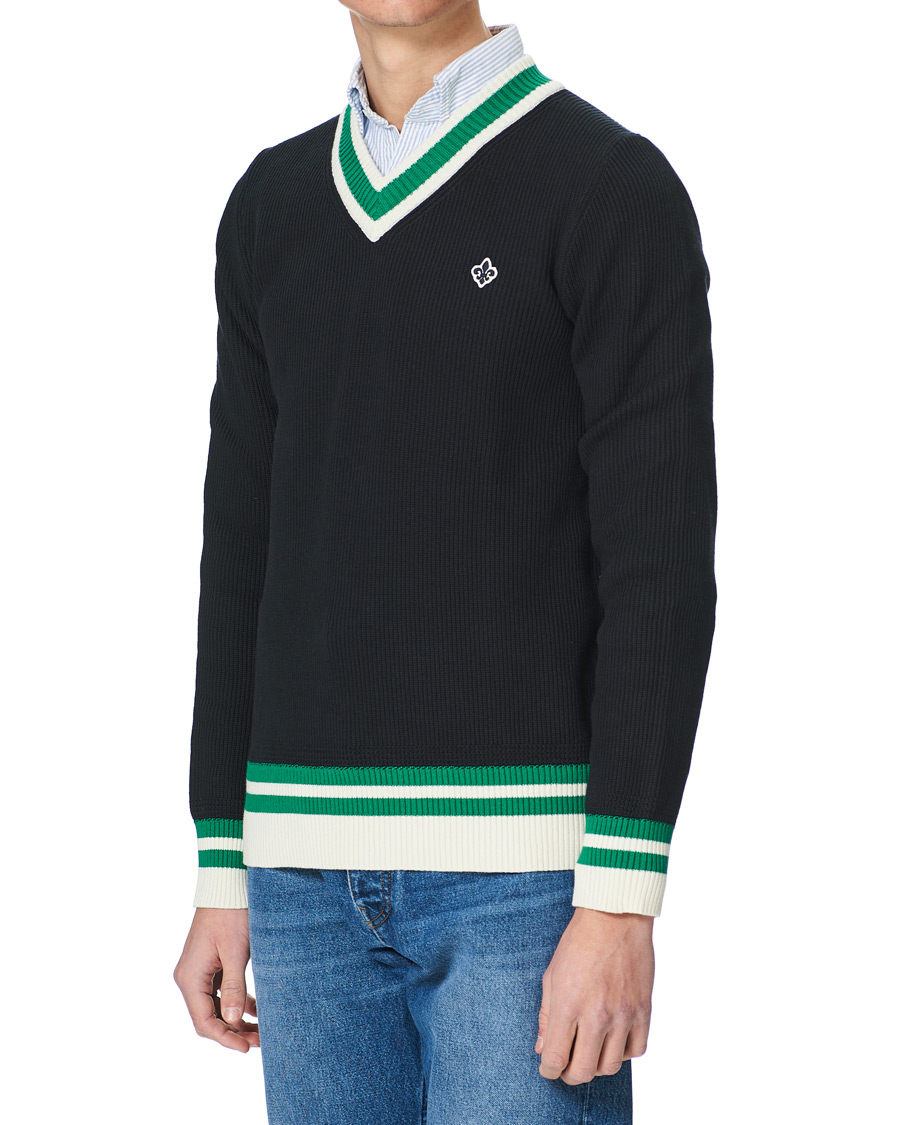 Herre | Trøjer | Morris | Willoughby V-Neck Cricket Sweater Navy