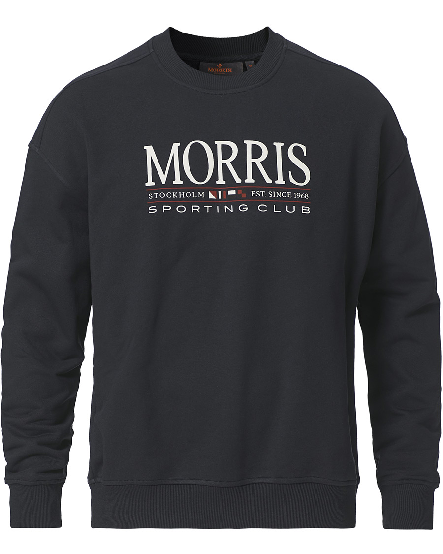 Herre | Trøjer | Morris | Buxton Logo Sweatshirt Navy