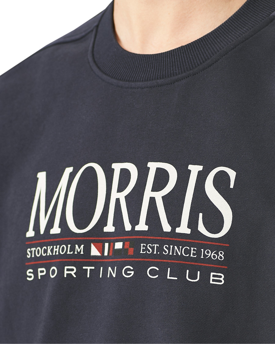 Herre | Trøjer | Morris | Buxton Logo Sweatshirt Navy