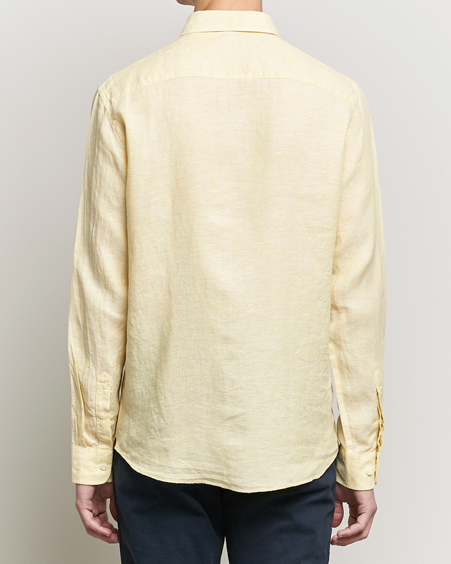 Herre | Skjorter | Morris | Douglas Linen Shirt Yellow