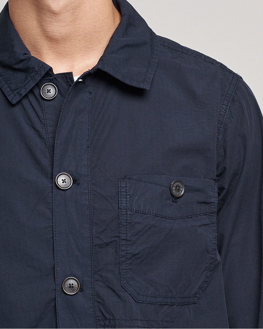 Herre | Skjorter | Morris | Morley Ripstop Shirt Jacket Old Blue