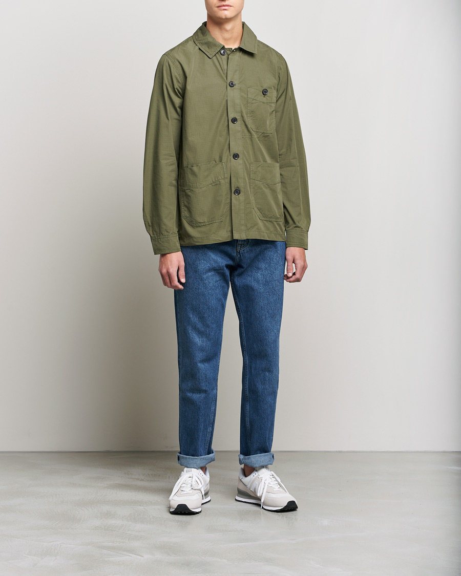 Herre | Skjorter | Morris | Morley Ripstop Shirt Jacket Olive