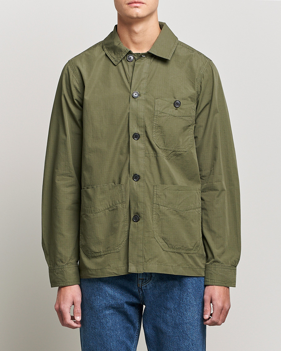 Herre | Skjorter | Morris | Morley Ripstop Shirt Jacket Olive