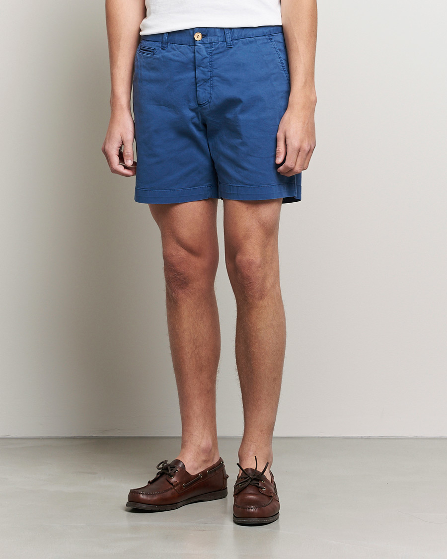 Herre | Shorts | Morris | Light Twill Chino Shorts Blue