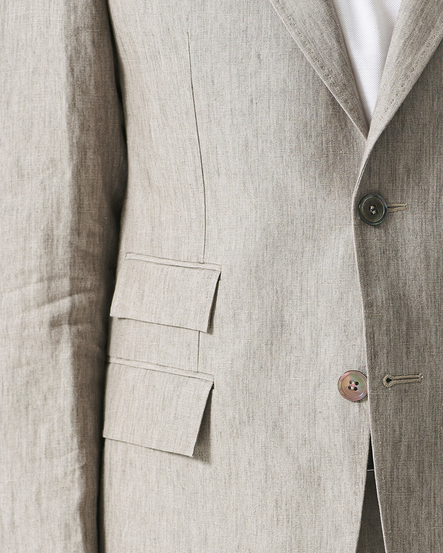 Herre | Blazere & jakker | Morris Heritage | Keith Linen Suit Blazer Khaki