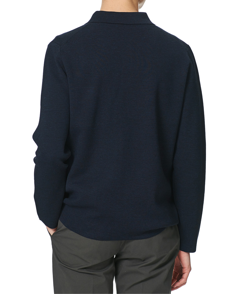 Herre | Trøjer | Morris Heritage | Knitted Shirt Jacket Navy
