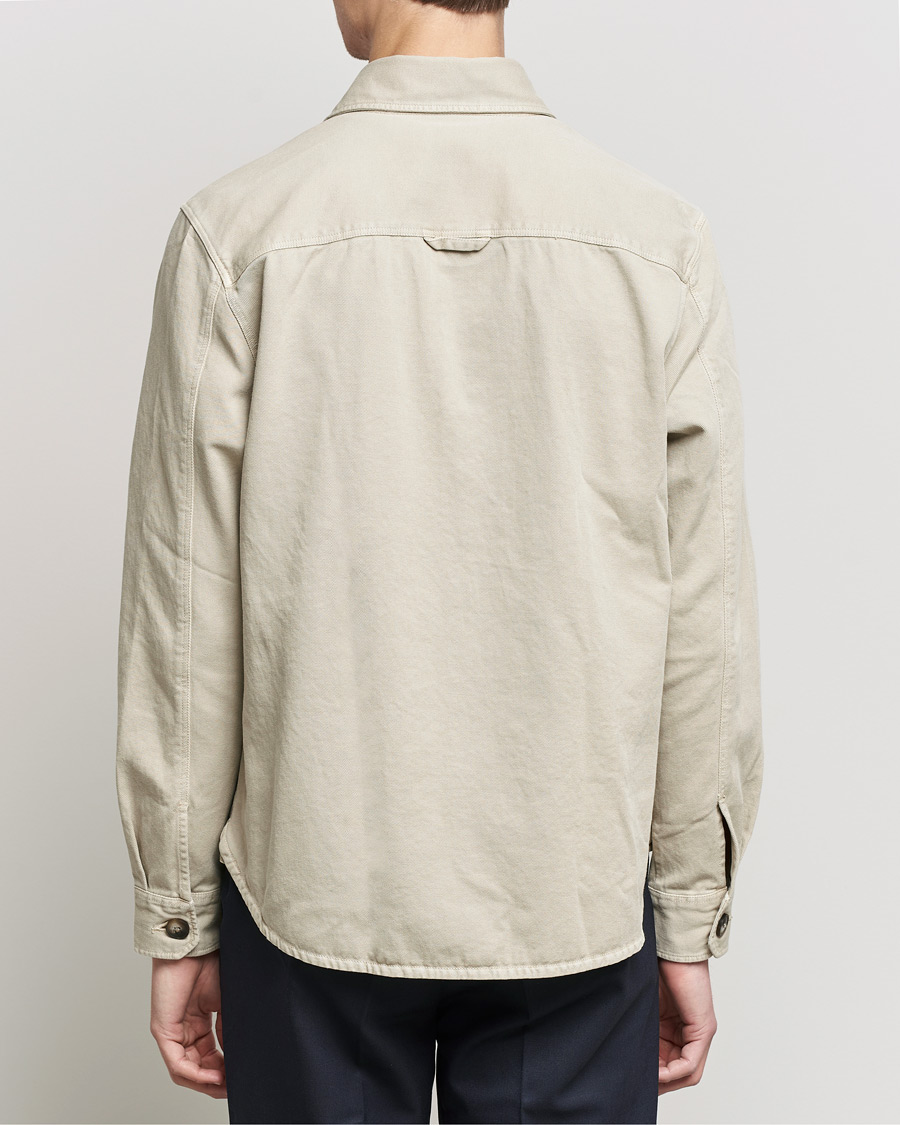 Herre | Skjorter | Morris | Sanford Light Cotton Overshirt Beige