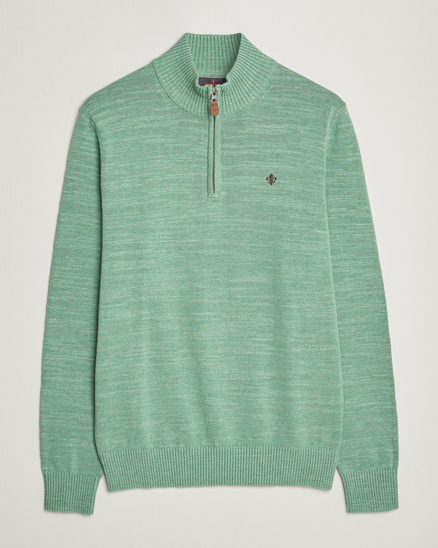 Herre | Trøjer | Morris | Randall Cotton Half Zip Green