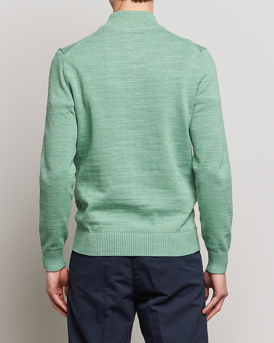 Herre | Trøjer | Morris | Randall Cotton Half Zip Green