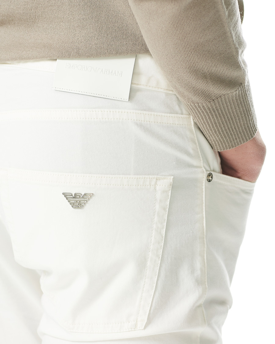 Herre | Bukser | Emporio Armani | Cotton 5-pocket White