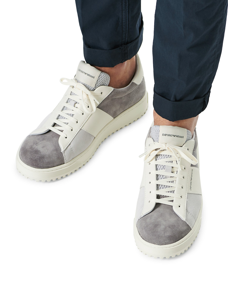 Herre | Emporio Armani Suede Sneaker Beige | Emporio Armani | Suede Sneaker Beige