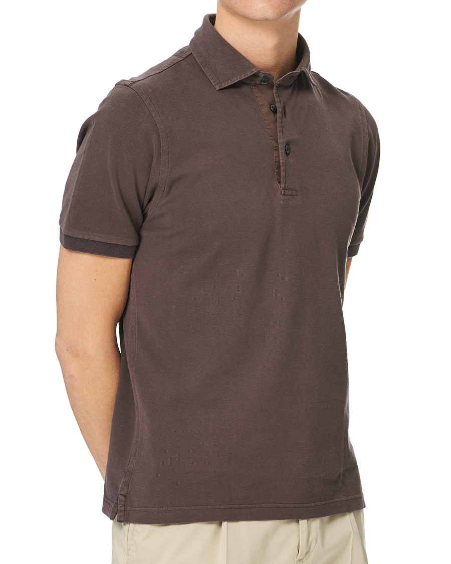 Herre | Polotrøjer | Gran Sasso | Washed Polo Brown