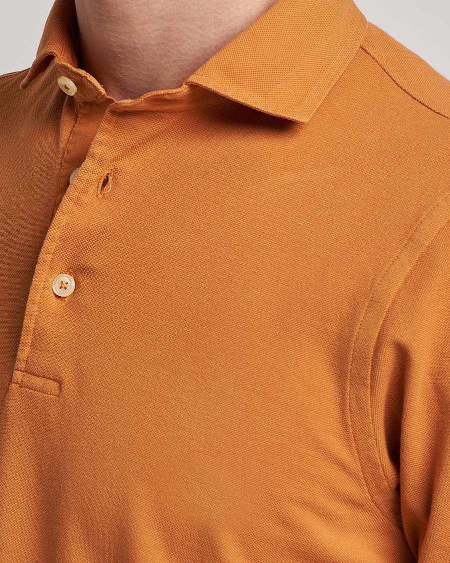 Herre | Polotrøjer | Gran Sasso | Washed Polo Orange