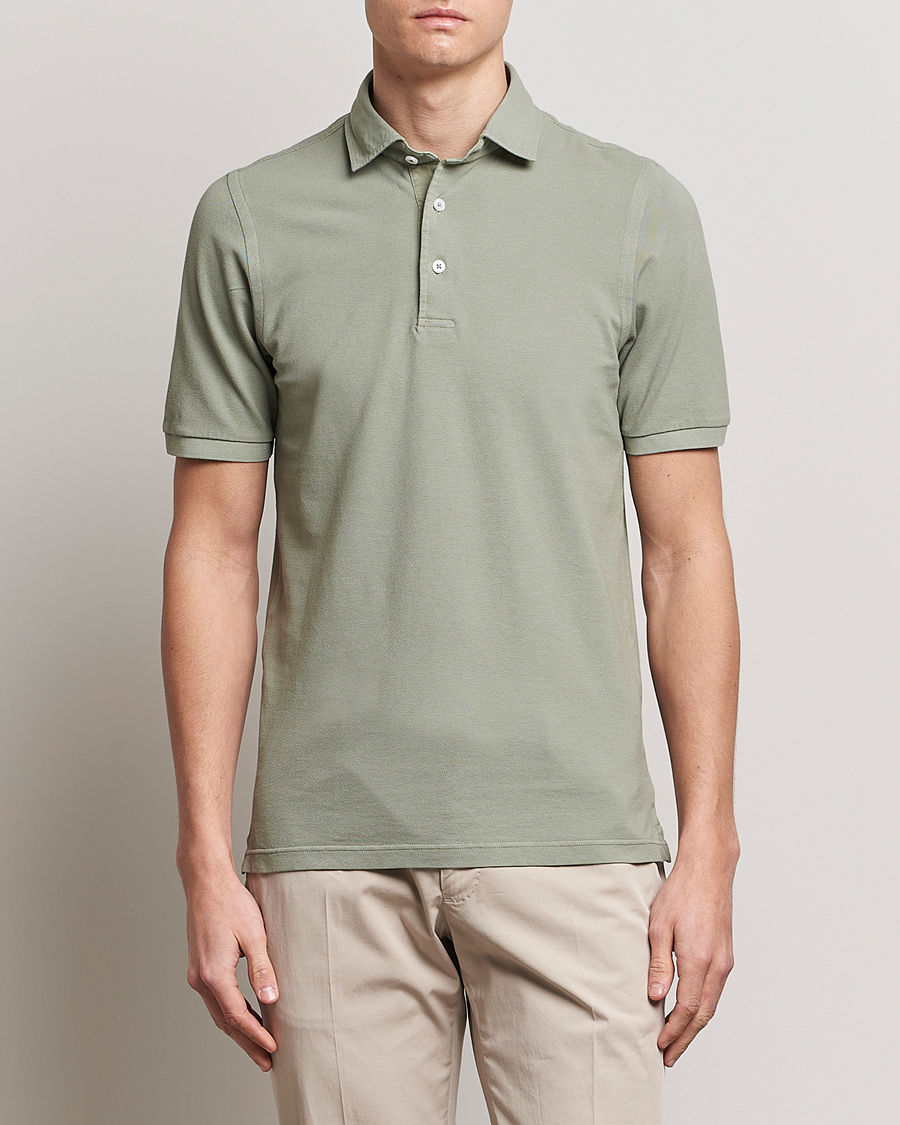 Men | Gran Sasso | Gran Sasso | Washed Polo Green