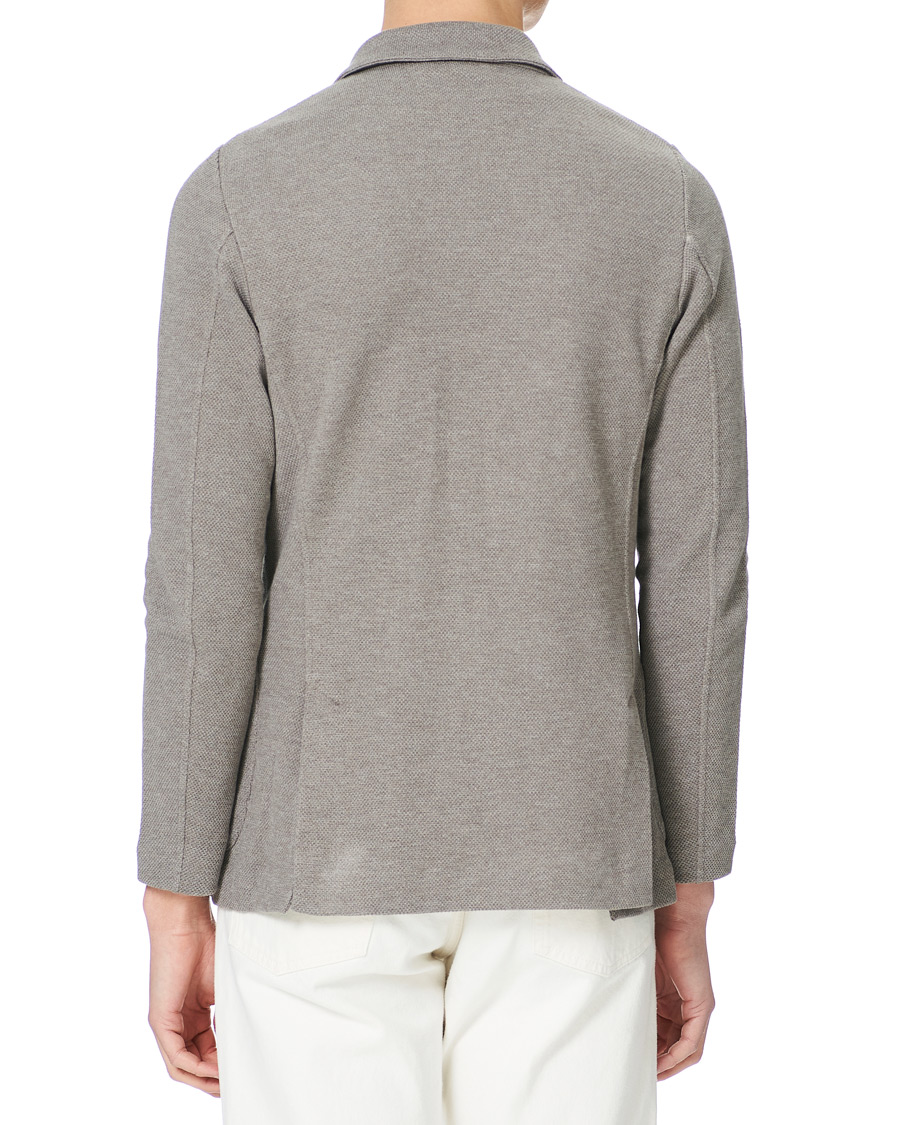 Herre | Blazere & jakker | Gran Sasso | Structured Cotton/Linen Blazer Grey/Brown