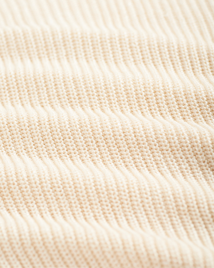 Herre | Trøjer | Gran Sasso | Linen/Cotton Cricket V-Neck Sweater White