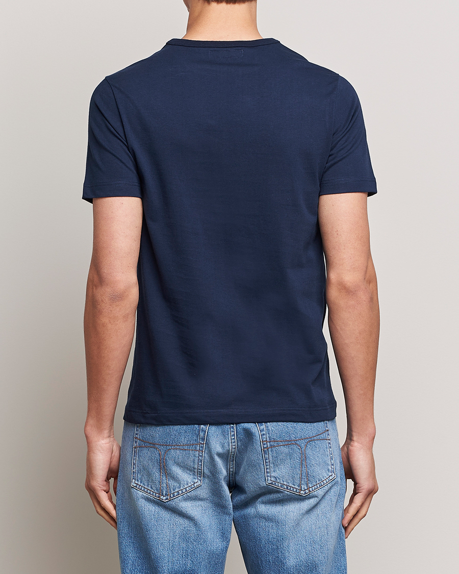 Herre | T-Shirts | Merz b. Schwanen | 1950s Classic Loopwheeled T-shirt Ink Blue