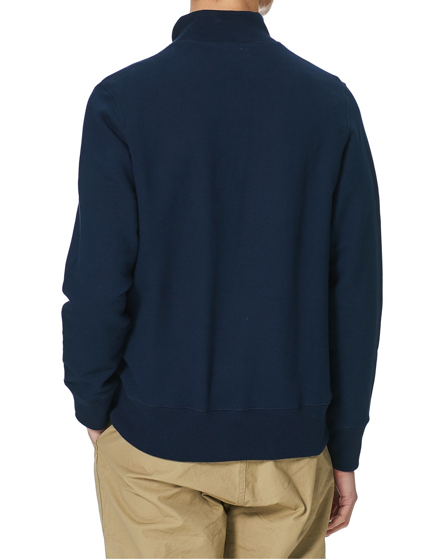 Herre | Trøjer | Merz b. Schwanen | Organic Cotton Half Zip Sweat Ink